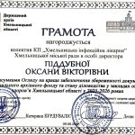 Грамота Державного архіву для колективу лікарні
